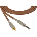 Photo of Sescom MSC1.5SRBN Audio Cable Mogami Neglex Quad 1/4 TS Mono Male to RCA Male Brown - 1.5 Foot