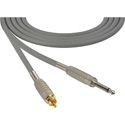 Photo of Sescom MSC1.5SRGY Audio Cable Mogami Neglex Quad 1/4 TS Mono Male to RCA Male Gray - 1.5 Foot