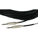 Photo of Sescom MSC1.5SS Audio Cable Mogami Neglex Quad 1/4 TS Mono Male to 1/4 TS Mono Male Black - 1.5 Foot