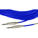 Photo of Sescom MSC1.5SSBE Audio Cable Mogami Neglex Quad 1/4 TS Mono Male to 1/4 TS Mono Male Blue - 1.5 Foot