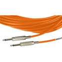 Photo of Sescom MSC1.5SSOE Audio Cable Mogami Neglex Quad 1/4 TS Mono Male to 1/4 TS Mono Male Orange - 1.5 Foot