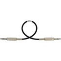 Photo of Sescom MSC1.5SZSZ Audio Cable Mogami Neglex Quad 1/4 TRS Balanced Male to 1/4 TRS Balanced Male Black - 1.5 Foot