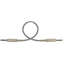 Photo of Sescom MSC1.5SZSZGY Audio Cable Mogami Neglex Quad 1/4 TRS Balanced Male to 1/4 TRS Balanced Male Gray - 1.5 Foot