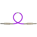 Photo of Sescom MSC1.5SZSZPE Audio Cable Mogami Neglex Quad 1/4 TRS Balanced Male to 1/4 TRS Balanced Male Purple - 1.5 Foot