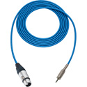 Photo of Sescom MSC1.5XJMZBE Audio Cable Mogami Neglex Quad 3-Pin XLR Female to 3.5mm TRS Balanced Male Blue - 1.5 Foot