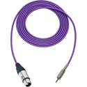 Photo of Sescom MSC1.5XJMZPE Audio Cable Mogami Neglex Quad 3-Pin XLR Female to 3.5mm TRS Balanced Male Purple - 1.5 Foot