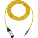 Photo of Sescom MSC1.5XMYW Audio Cable Mogami Neglex Quad 3-Pin XLR Male to 3.5mm TS Mono Male Yellow - 1.5 Foot