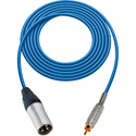 Photo of Sescom MSC1.5XRBE Audio Cable Mogami Neglex Quad 3-Pin XLR Male to RCA Male Blue - 1.5 Foot