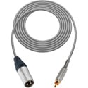 Photo of Sescom MSC1.5XRGY Audio Cable Mogami Neglex Quad 3-Pin XLR Male to RCA Male Gray - 1.5 Foot