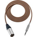 Photo of Sescom MSC1.5XSBN Audio Cable Mogami Neglex Quad 3-Pin XLR Male to 1/4 TS Mono Male Brown - 1.5 Foot