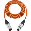 Photo of Sescom Mic Cable Mogami Neglex Quad 3-Pin XLR Male to 3-Pin XLR Female Orange - 1.5 Foot