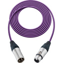 Photo of Sescom MSC1.5XXJPE Mic Cable Mogami Neglex Quad 3-Pin XLR Male to 3-Pin XLR Female Purple - 1.5 Foot
