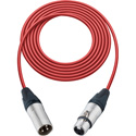 Photo of Sescom Mic Cable Mogami Neglex Quad 3-Pin XLR Male to 3-Pin XLR Female Red - 1.5 Foot