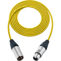 Photo of Sescom MSC1.5XXJYW Mic Cable Mogami Neglex Quad 3-Pin XLR Male to 3-Pin XLR Female Yellow - 1.5 Foot