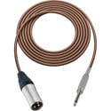 Photo of Sescom MSC100XSBN Audio Cable Mogami Neglex Quad 3-Pin XLR Male to 1/4 TS Mono Male Brown - 100 Foot