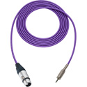 Photo of Sescom Audio Cable Mogami Neglex Quad 3-Pin XLR Female to 3.5mm TRS Balanced Male Purple - 10 Foot