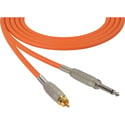 Photo of Sescom MSC15SROE Audio Cable Mogami Neglex Quad 1/4 TS Mono Male to RCA Male Orange - 15 Foot