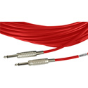 Photo of Sescom Audio Cable Mogami Neglex Quad 1/4 TS Mono Male to 1/4 TS Mono Male Red - 15 Foot