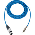 Photo of Sescom Audio Cable Mogami Neglex Quad 3-Pin XLR Female to 3.5mm TRS Balanced Male Blue - 15 Foot