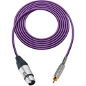 Photo of Sescom MSC15XJRPE Audio Cable Mogami Neglex Quad 3-Pin XLR Female to RCA Male Purple - 15 Foot