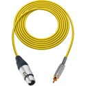 Photo of Sescom MSC15XJRYW Audio Cable Mogami Neglex Quad 3-Pin XLR Female to RCA Male Yellow - 15 Foot