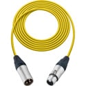 Photo of Sescom MSC15XXJYW Mic Cable Mogami Neglex Quad 3-Pin XLR Male to 3-Pin XLR Female Yellow - 15 Foot