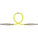 Photo of Sescom MSC25SZSZYW Audio Cable Mogami Neglex Quad 1/4 TRS Balanced Male to 1/4 TRS Balanced Male Yellow - 25 Foot