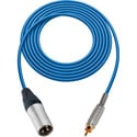 Photo of Sescom MSC25XRBE Audio Cable Mogami Neglex Quad 3-Pin XLR Male to RCA Male Blue - 25 Foot