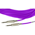 Photo of Sescom MSC3SSPE Audio Cable Mogami Neglex Quad 1/4 TS Mono Male to 1/4 TS Mono Male Purple - 3 Foot