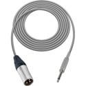 Photo of Sescom MSC3XSGY Audio Cable Mogami Neglex Quad 3-Pin XLR Male to 1/4 TS Mono Male Gray - 3 Foot