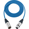 Sescom MSC50XXJBE Mic Cable Mogami Neglex Quad 3-Pin XLR Male to 3-Pin XLR Female Blue - 50 Foot