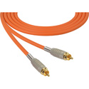 Sescom MSC6RROE Audio Cable Mogami Neglex Quad RCA Male to RCA Male Orange - 6 Foot