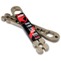 Matthews 209078 Patriot Wrench with 7 Common Cutouts for Wing Nuts/Hex Nuts/Square Bolts - 7/8 / 9/16 / 1/2 / 3/8 / 5/16