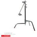 Photo of Matthews 339774 20-Inch Spring Loaded C-Stand with Grip Head and Arm - 22 Pound Capacity - Chrome