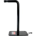 Photo of Matthews B429590 Black Hyper-Chrome Right Angle Baby Plates - 10/Pack