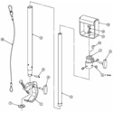 Matthews B429740 Lightweight Telescoping Hanger with Pipe Clamp and Stirrup - 1 - 2 Foot