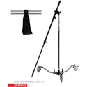 Matthews 999055 Mini Boom Rolling Kit with Runway Base / 40-inch C+ Riser / Mini Matthboom & 10lbs Boa Bag