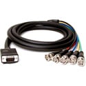 TecNec Premium VGA to 5BNC Double Shielded Molded Breakout Cable 25Ft