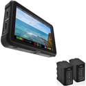 Atomos Ninja V 5-Inch 4Kp60 10bit HDR 1000nit Portable Monitor/Recorder w/ Core SWX Nano-F Li-Ion Battery 2-Pack Kit