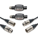 Photo of Sescom XLR Audio Bundle with 2 50ft SC50XXJ XLR Cables and 2 IL-19 XLR Inline Hum Eliminators