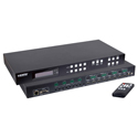 MuxLab 500428 4K60 HDMI 2.0 4x4 Seamless Matrix with Video Wall and Multiview