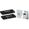 Photo of MuxLab 500452 4K/60 HDBaseT HDMI/USB-C KVM Extender Kit with Wallmount Brackets