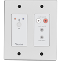 Photo of MuxLab 500555 Bluetooth and Analog Audio to Dante Interface 2-Gang Wallplate - White