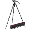 Photo of Manfrotto MVK612CTALLUS Nitrotech 612 Video Head & 536 Carbon Fiber Single Leg Tripod