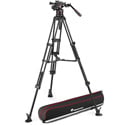 Manfrotto MVK612TWINMAUS Nitrotech 612 & Aluminum Twin Leg Tripod with Mid-Level Spreader