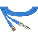 Photo of Laird MVP-BNC-BE12 Canare L-4CFB Mid-Size Patch Plug Male Mini-WECO Equivalent to BNC Video Patch Cable - 1 Foot Blue