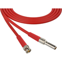Photo of Laird Canare L-4CFB Mid-Size Patch Plug Male Mini-WECO Equivalent to BNC Video Patch Cable - 5 Foot Red