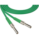 Photo of Laird Canare L-4CFB Mid-Size Mini-WECO Equivalent Video Patch Plug Male to Male Patch Cable - 1 Foot Green