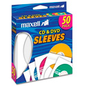 Maxell CD-400 CD/DVD Sleeves (50-Pack)