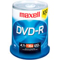 Maxell 638014 16x Write-Once DVD-R Spindle - 100 Disc Spindle